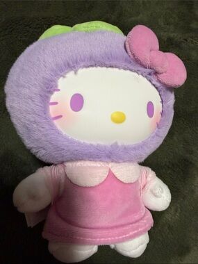 Sanrio Hello Kitty Plush in Purple, Pink & Yellow Accents